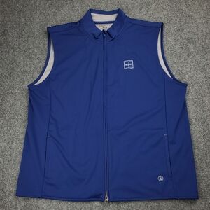 Men's Blue Vest with Logo